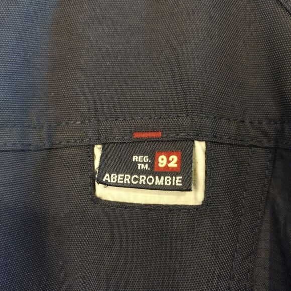 Vintage Y2K Abercrombie Fitch A92 Fleece Lined Coat Stripes Tech Pockets L 90s - Picture 4 of 11